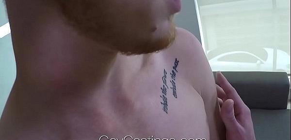  GayCastings Newcomer ginger Zach Covington first time fuck on film